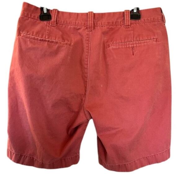 J. Crew 100% Cotton Coral Pink 9 in Bermuda Flat Front Short, size 33 - Picture 3 of 5